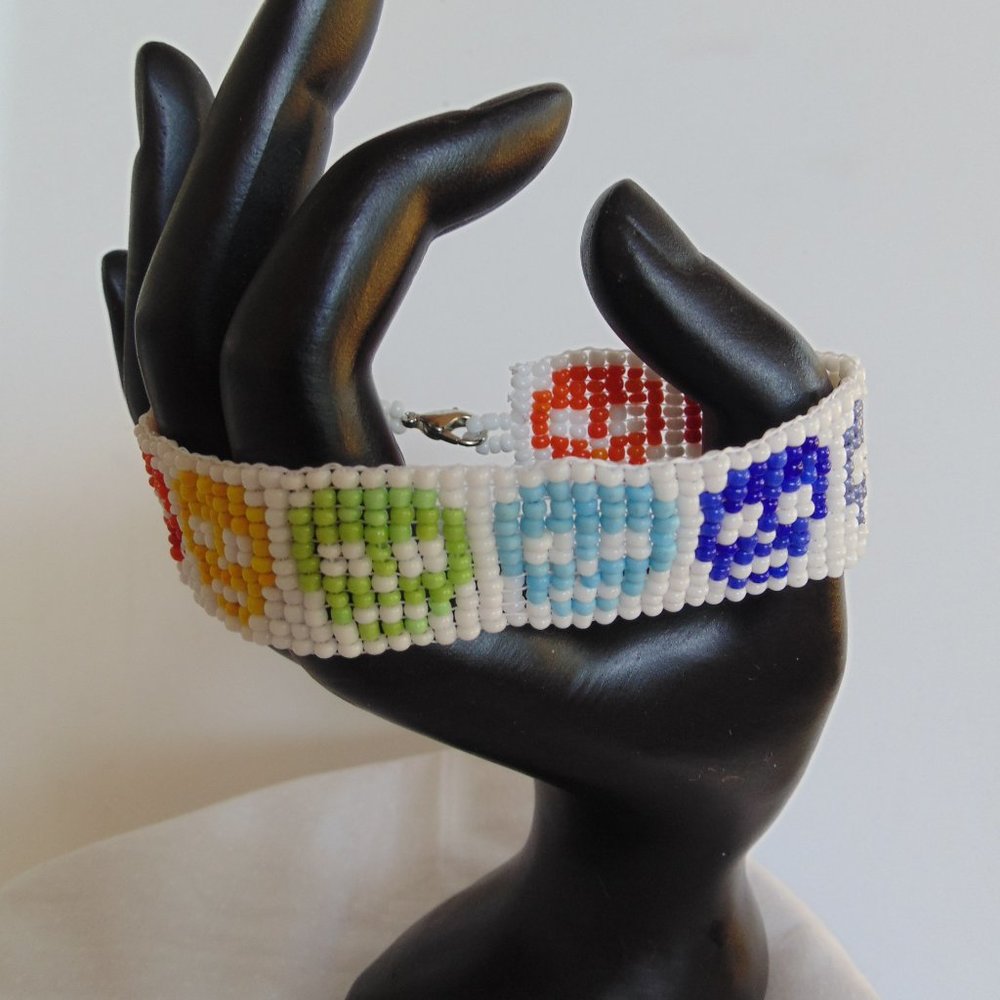 Multi Colored Sugar Skull Bracelet